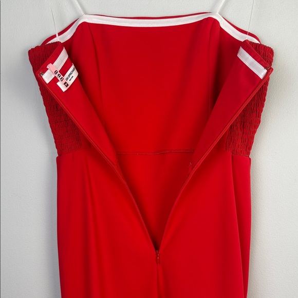 Amanda Uprichard Revolve Ivy Gown in Crimson Medium Strapless Dress Formal Dance - Picture 14 of 16